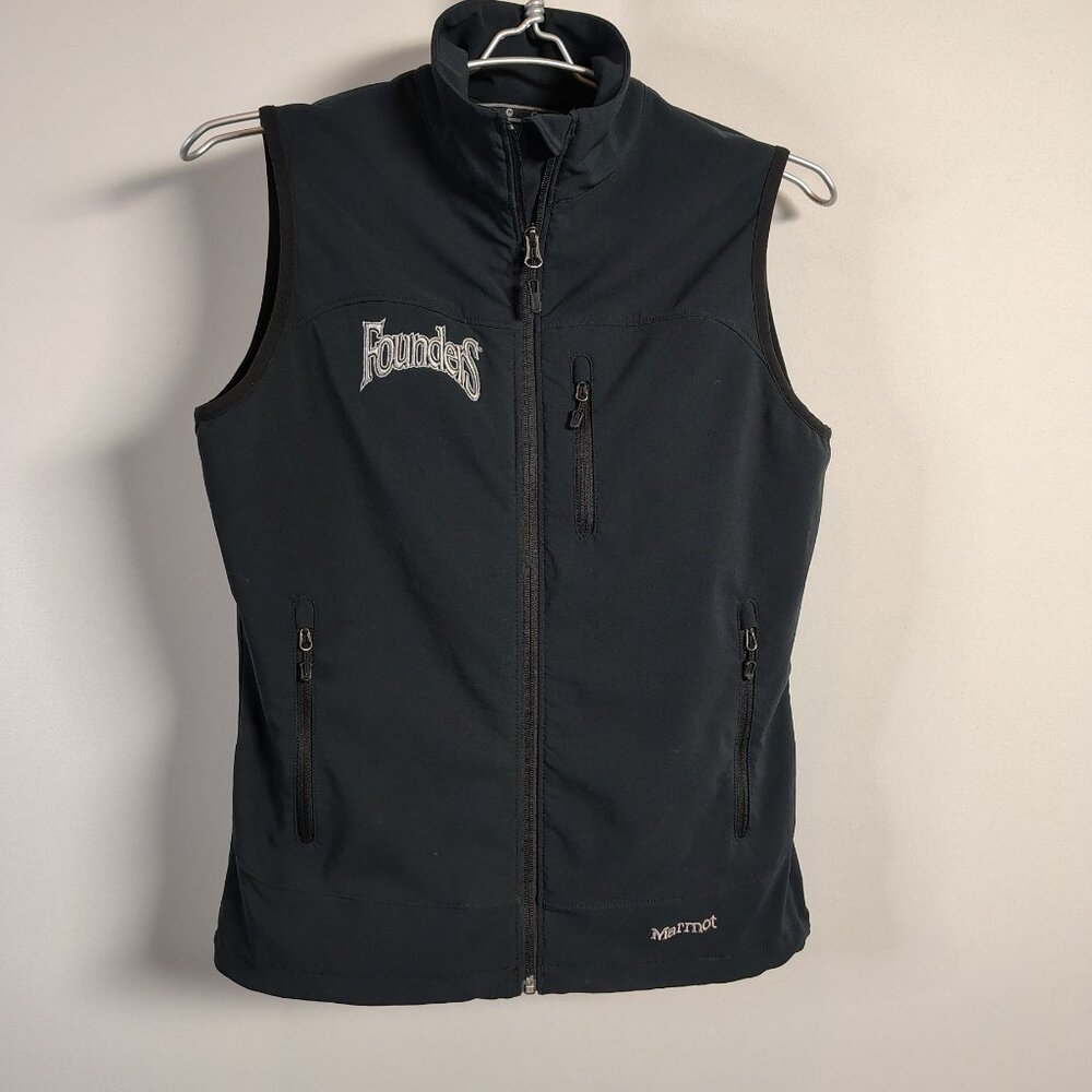 Marmot Tempo Vest Womens‎ Black Stretch Softshell Windbreaker